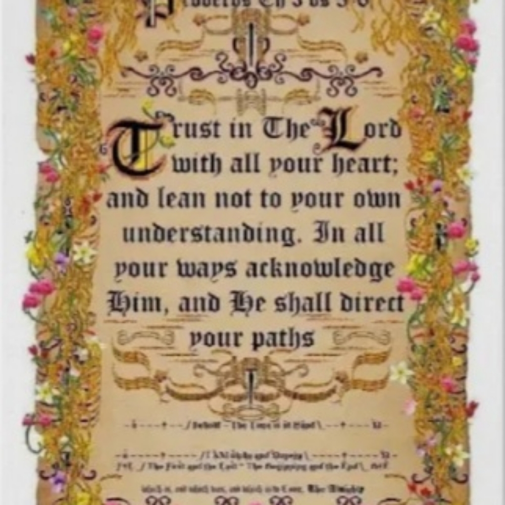 NOT 4 SALE- Prov.3:5-6 (kjv)